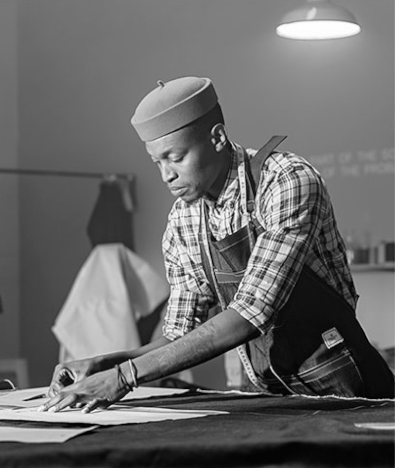 To be called a ‘maker’ rather than a ‘designer’ gives a sense of hands touching fabric, of the connection of each garment.” – Tshepo The Jeanmaker To be called a ‘maker’ rather than a ‘designer’ gives a sense of hands touching fabric, of the connection of each garment.” – Tshepo The Jeanmaker